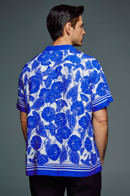 SHIRT "MORNING GLORY" BLUE/WHITE